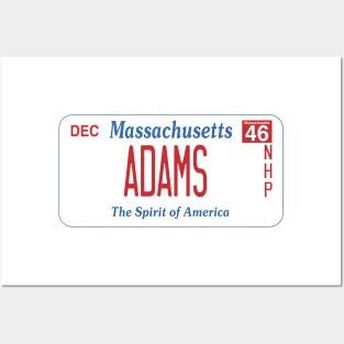 Adams National Historical Park license plate Posters and Art